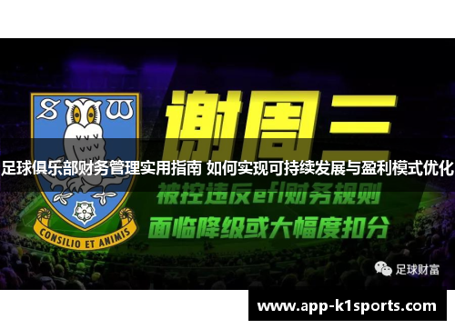 足球俱乐部财务管理实用指南 如何实现可持续发展与盈利模式优化